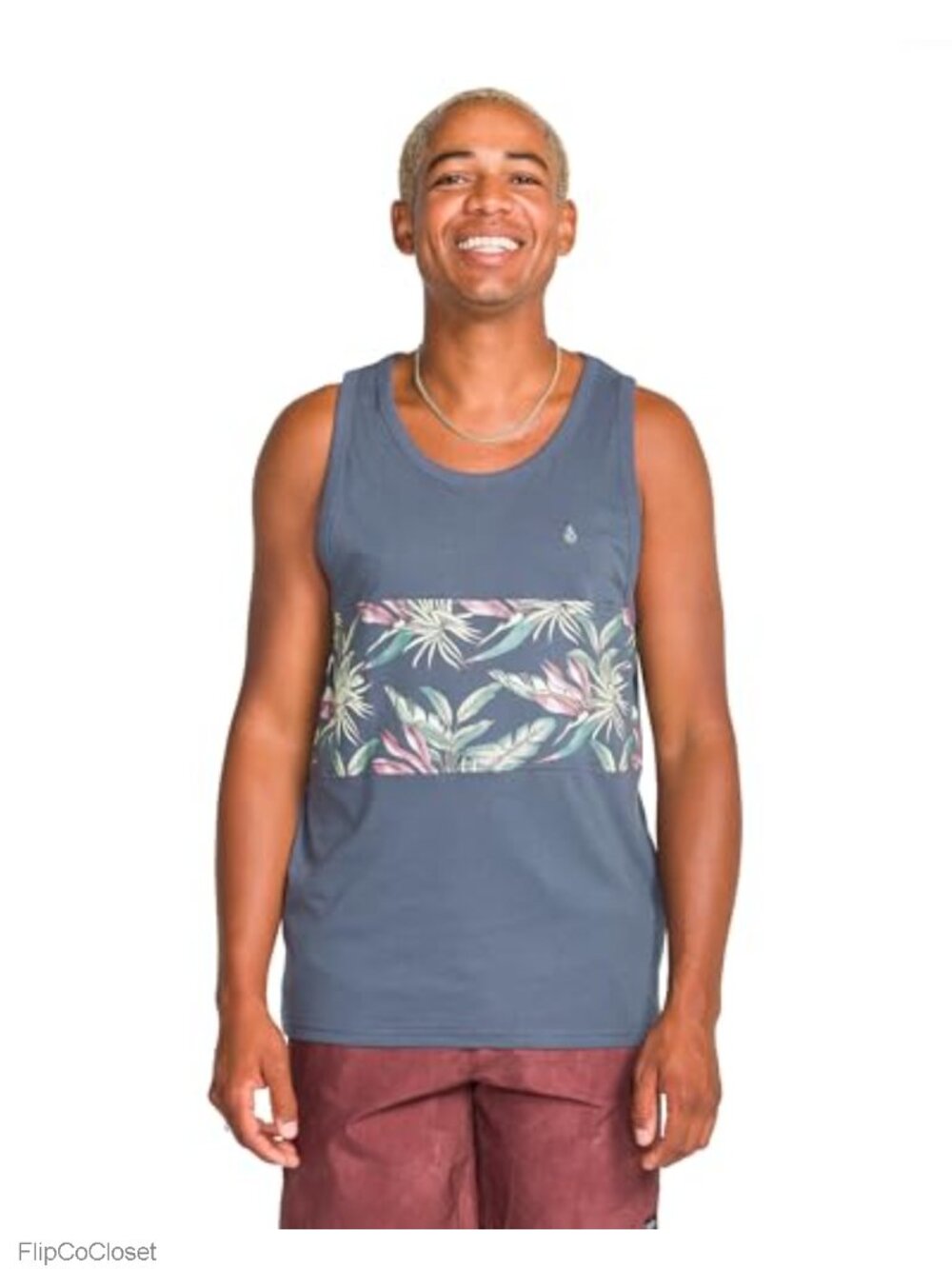 Volcom Men's Sleeveless Knit Tank Top Soft Cotton Lightweight Muscle Shirt
